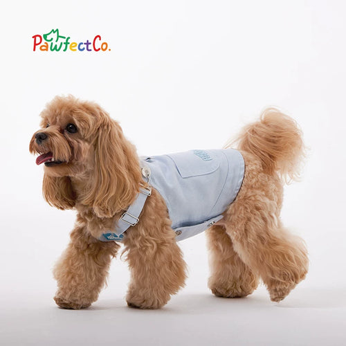 Denim Overalls Vest for Dogs