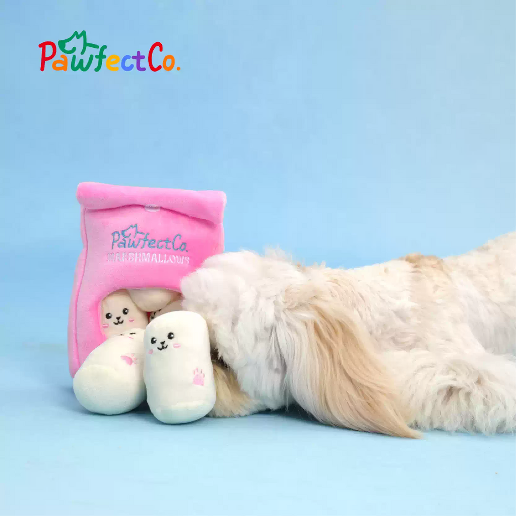 Plush Snuffle Interactive Squeaky Dog Toy