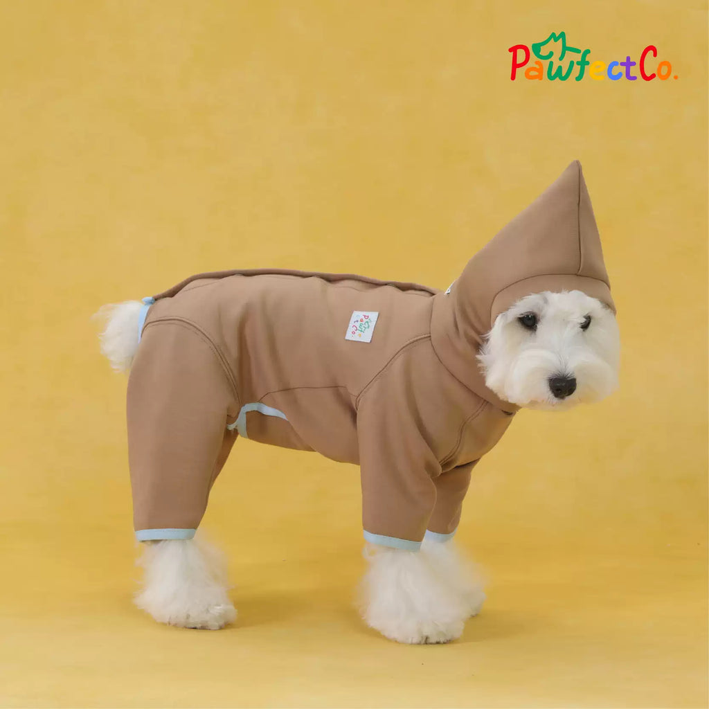 Hooded Fleece Split Dog Onesie
