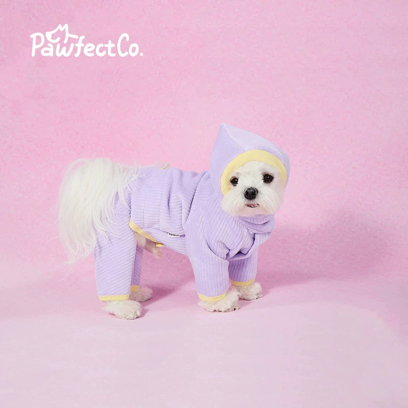 Thick Fleece 4-Leg Pet Winter Jumpsuit
