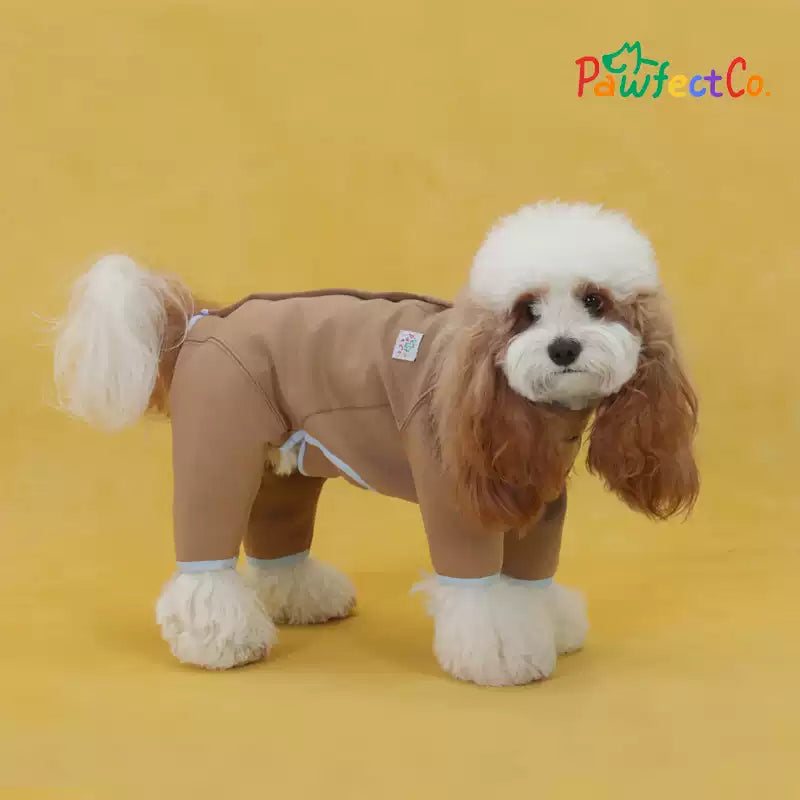 Hooded Fleece Split Dog Onesie