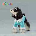 Peacock Blue Striped Summer Dog Sleeveless Vest