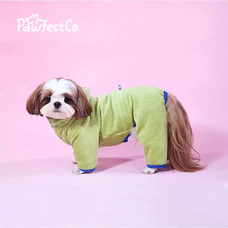 Thick Fleece 4-Leg Pet Winter Jumpsuit