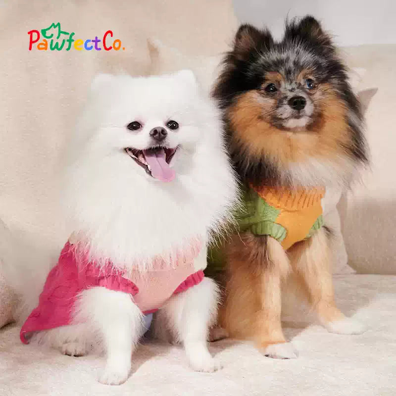 Soft Turtleneck Knitted Sweater for Dogs Autumn Winter Warm Pet Jumper