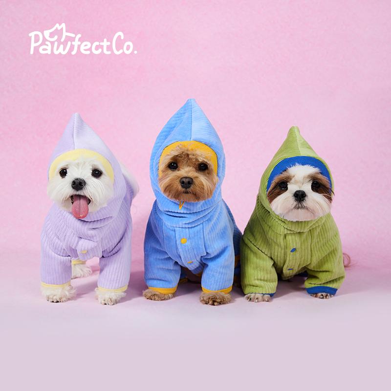 Thick Fleece 4-Leg Pet Winter Jumpsuit