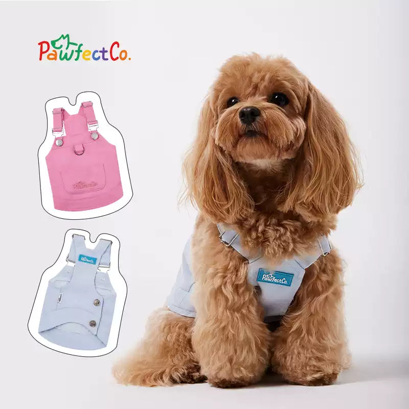 Denim Overalls Vest for Dogs