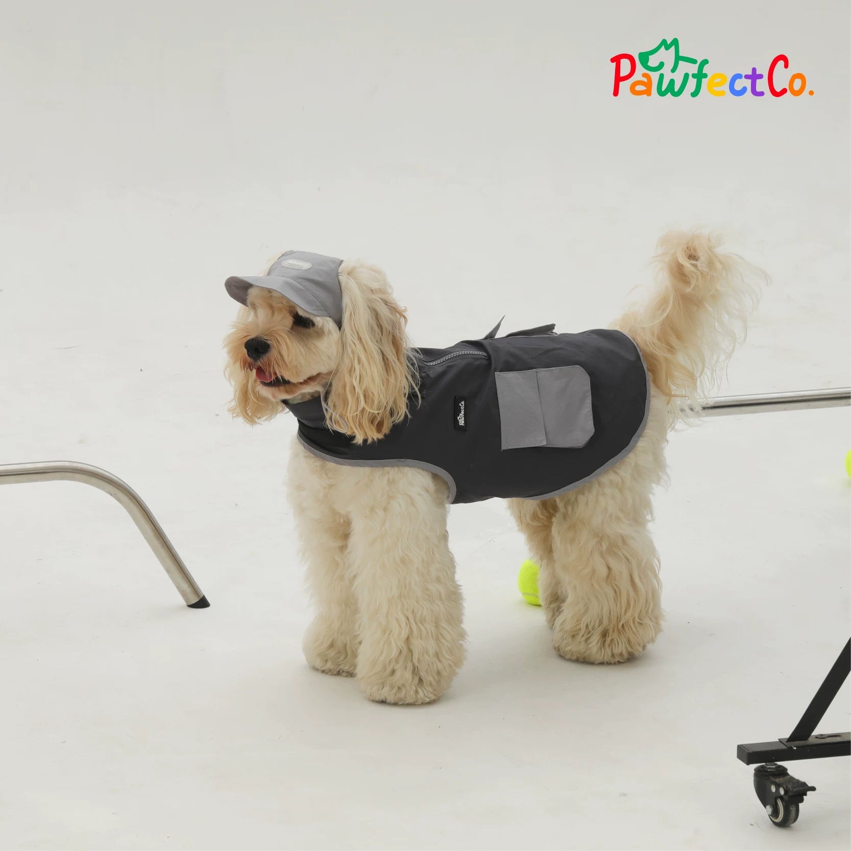 Hooded Workwear Cargo Dog Jacket Spring Autumn Outdoor Coat